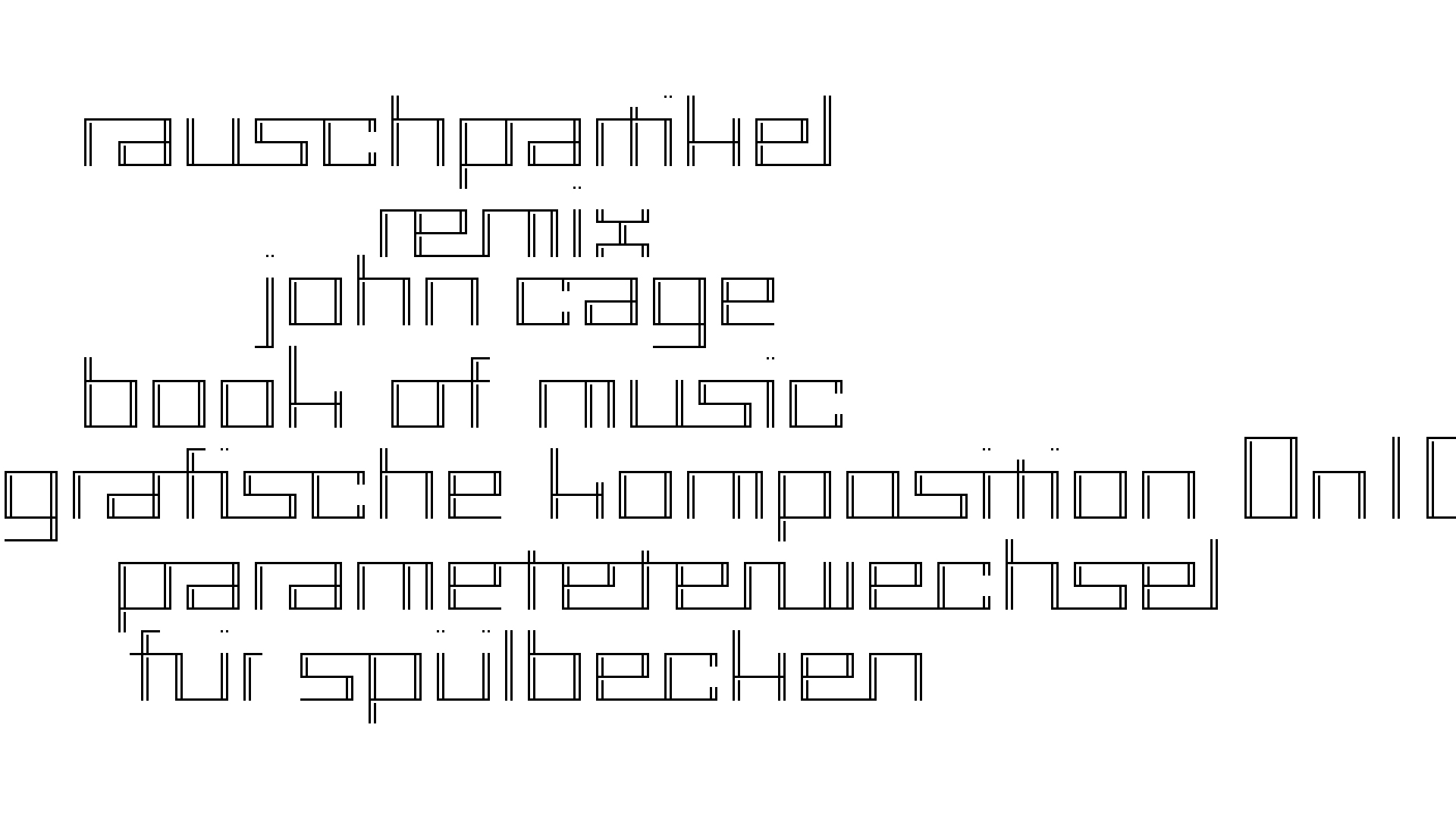 2021-02-02 Wasser in der Sple II, On-Off mit Parameterwechsel (Remix John Cage 'Book Of Music') (Komposition, Remix, Recording, Foto)